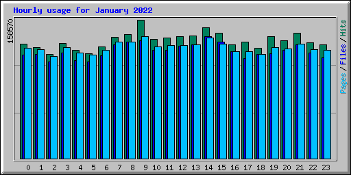 Hourly usage for January 2022